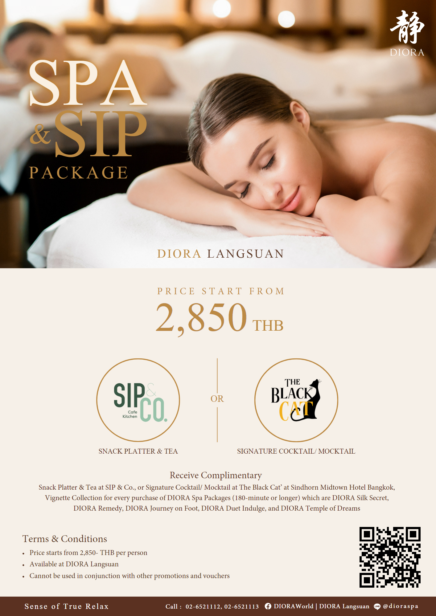 SPA & SIP Package (DIORA Langsuan)