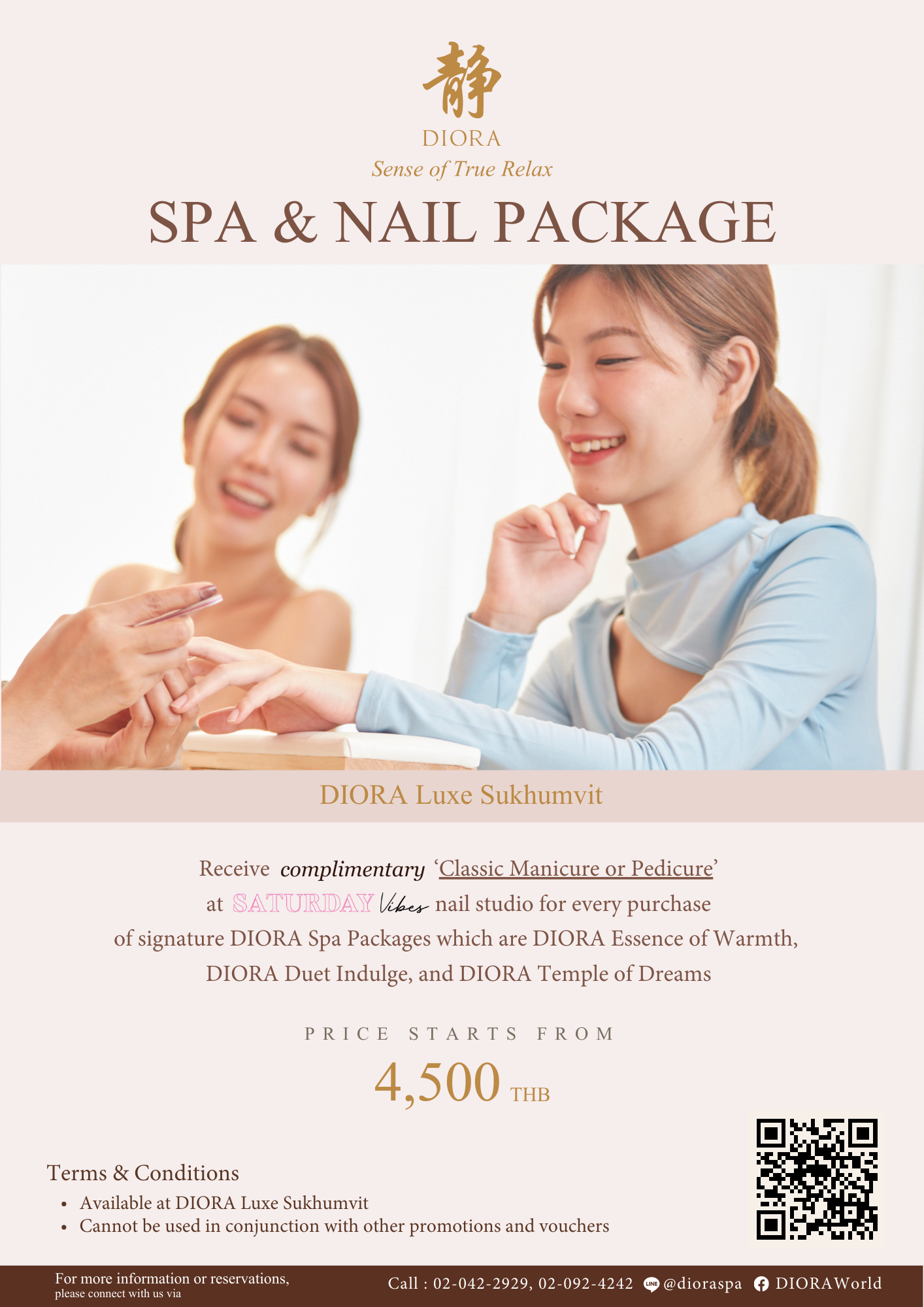 SPA & NAIL Package (DIORA Luxe Sukhumvit)