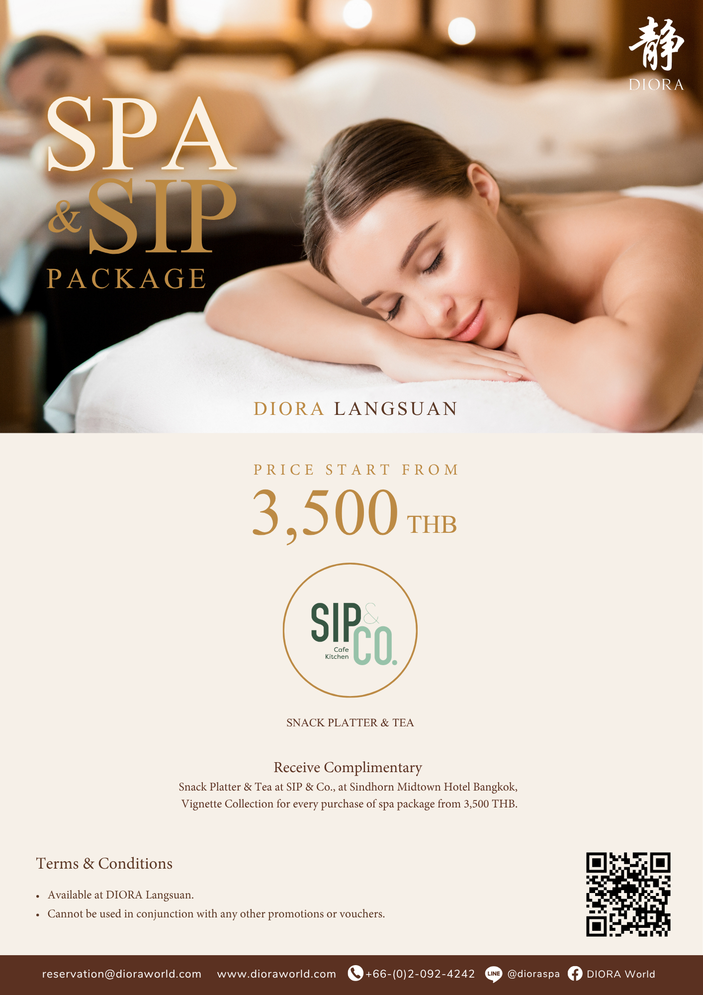 SPA & SIP Package (DIORA Langsuan)